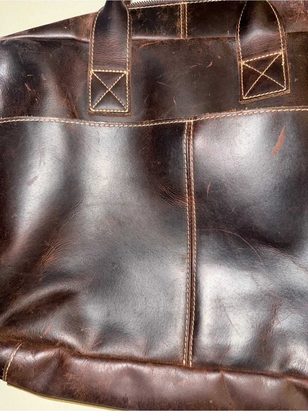 Berkshire Dark Brown Leather Laptop Bag with Shoulder Strap
